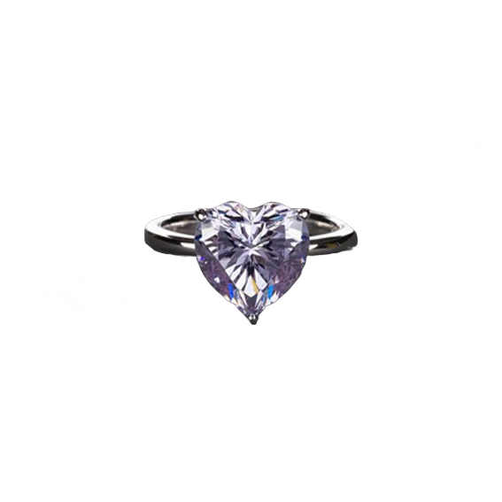 Cuore Heart Diamond Ring
