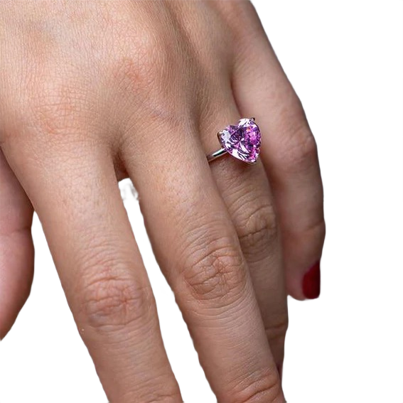 Cuore Heart Diamond Ring