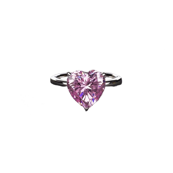 Cuore Heart Diamond Ring