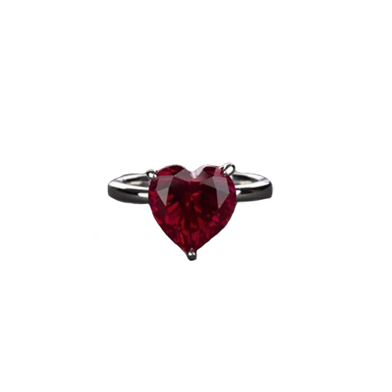 Cuore Heart Diamond Ring