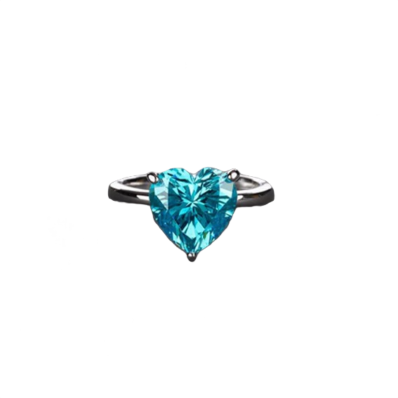 Cuore Heart Diamond Ring