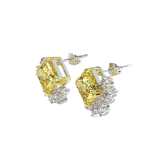 Giallo Diamond Cluster Earrings