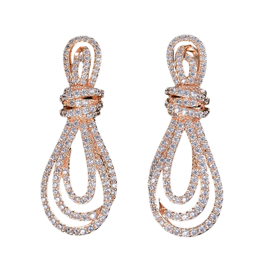 Bowtie Micro Pavé Earrings