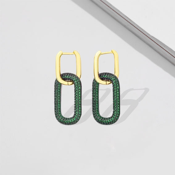 Doppia Double Link Hoops - £89