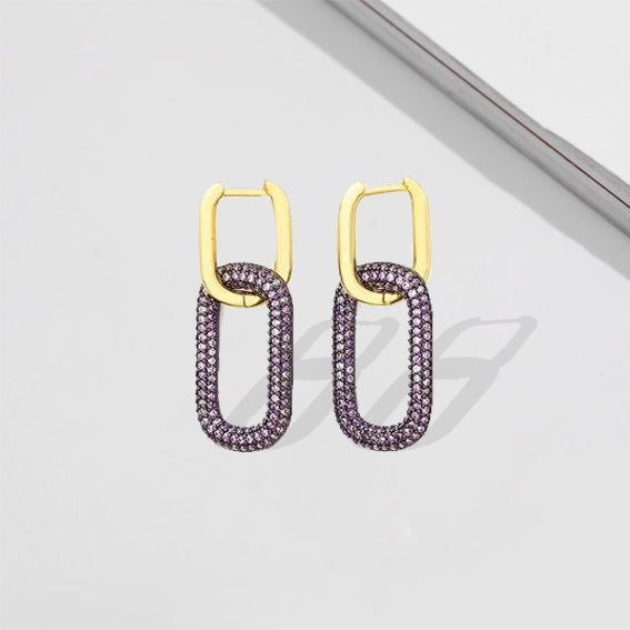 Doppia Double Link Hoops - £89