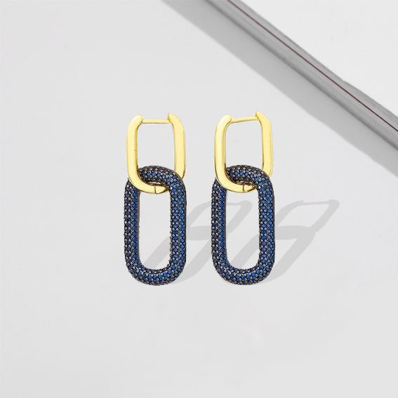 Doppia Double Link Hoops - £89