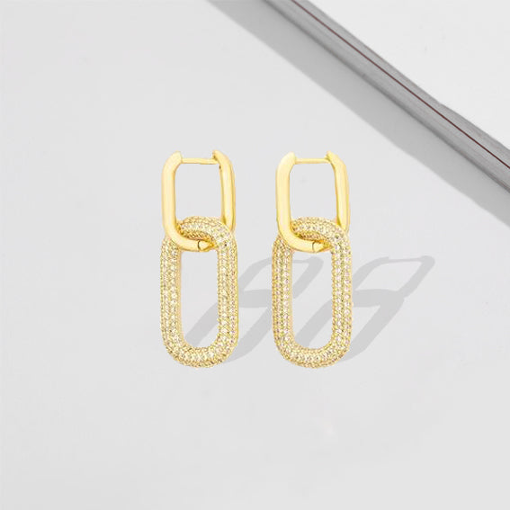 Doppia Double Link Hoops - £89