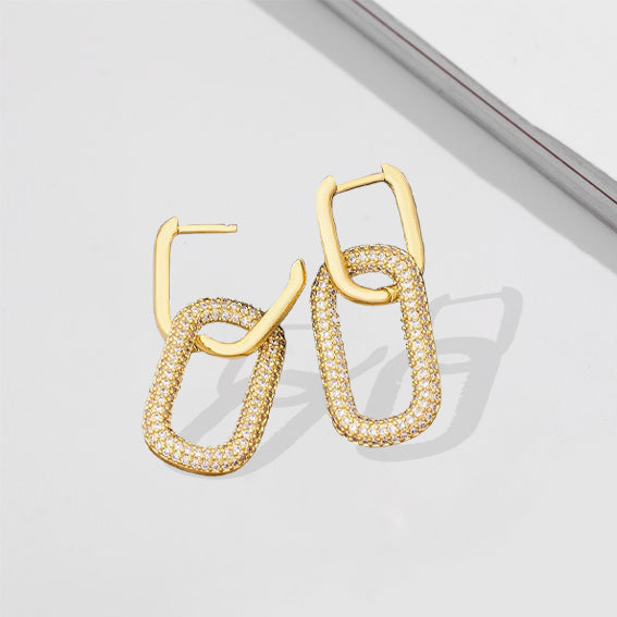 Doppia Double Link Hoops - £89