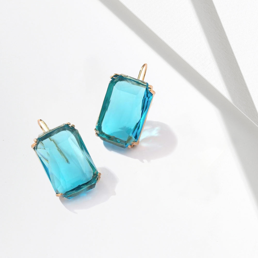 Cristallo Large Crystal Drop Earrings - £49