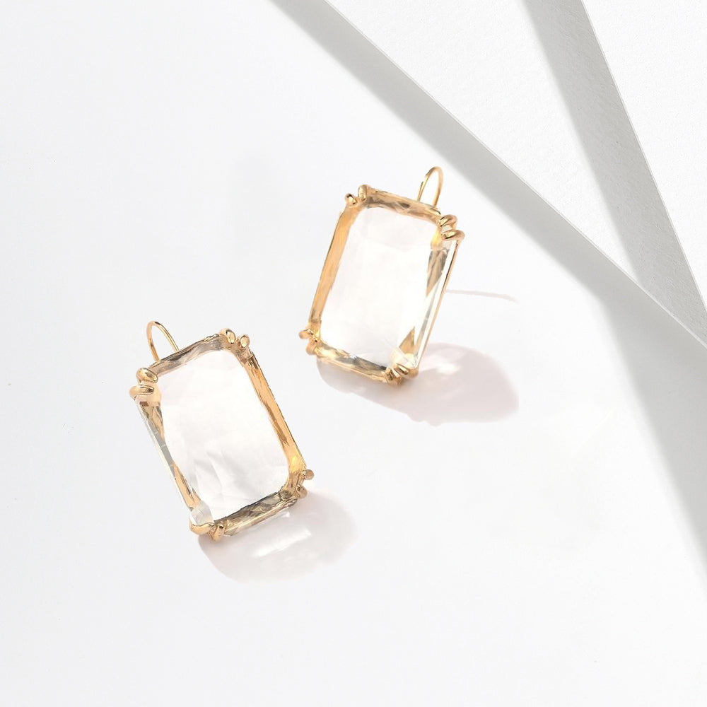 Cristallo Large Crystal Drop Earrings - £49