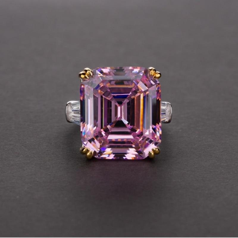Perfect pink asscher cut DIVA ring