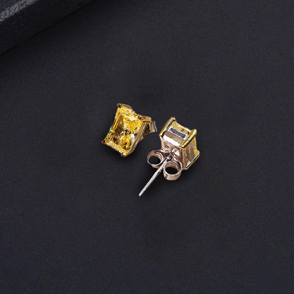 Dorato Yellow Diamond Stud Earrings - £175