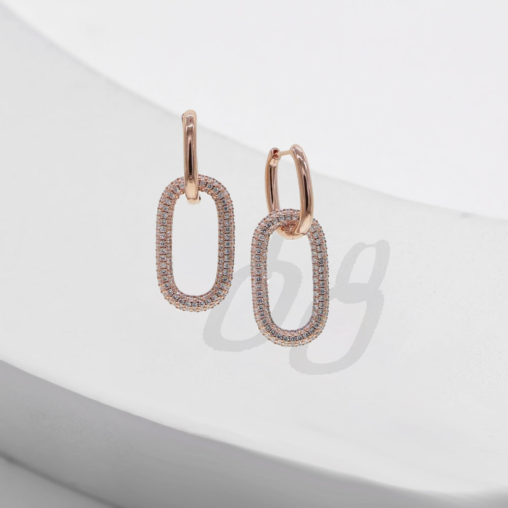 Venice Link Hoop Earrings