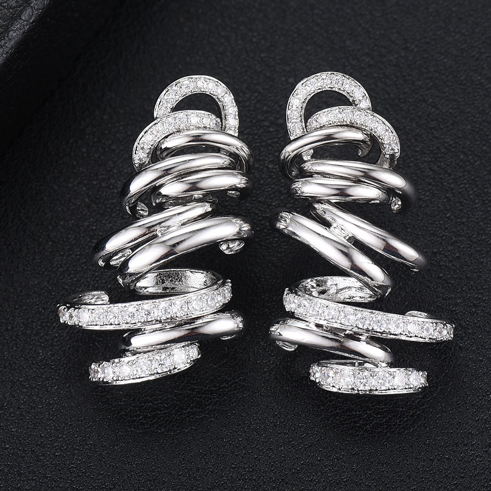 Spaghi Twisted Layered Earrings - £339