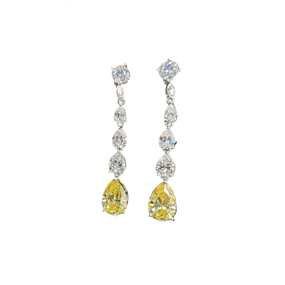 Dusk Pear Drop Earrings