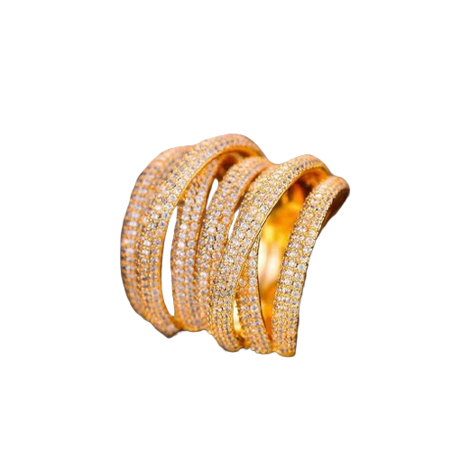 Glow Layered Micro Pavé Ring