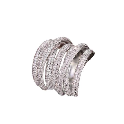 Glow Layered Micro Pavé Ring