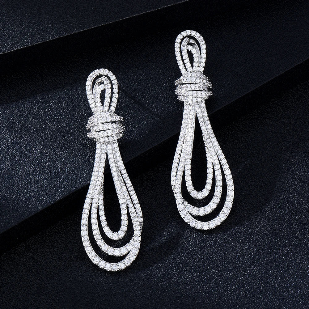 Bowtie Micro Pavé Earrings
