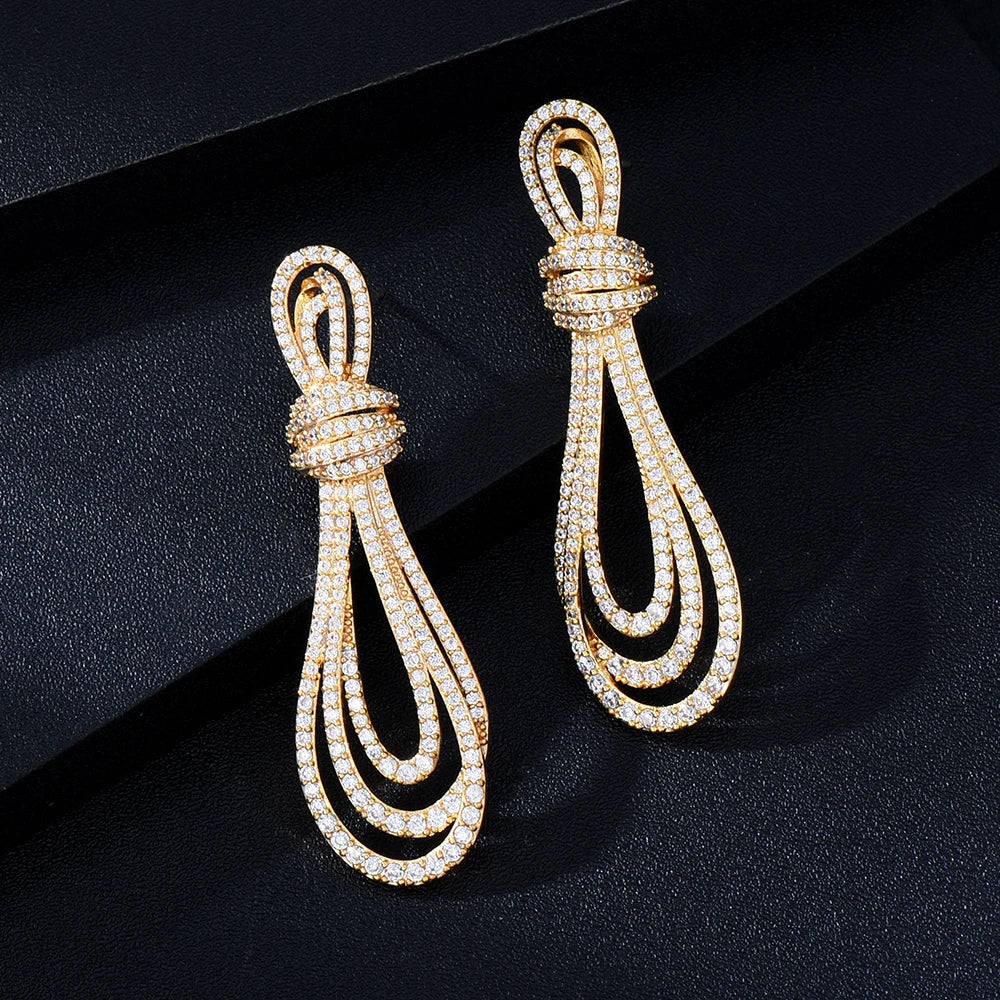 Bowtie Micro Pavé Earrings