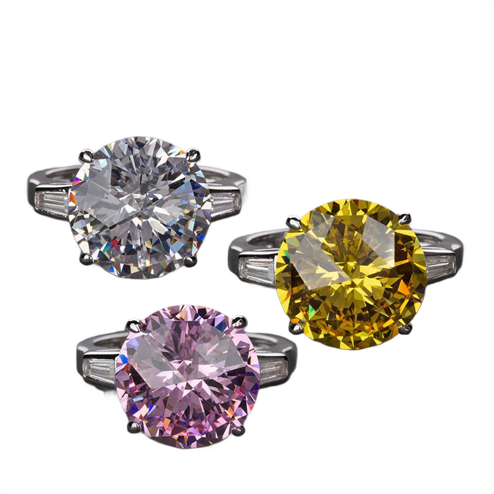 Il Giro Moissanite Gemstone Ring