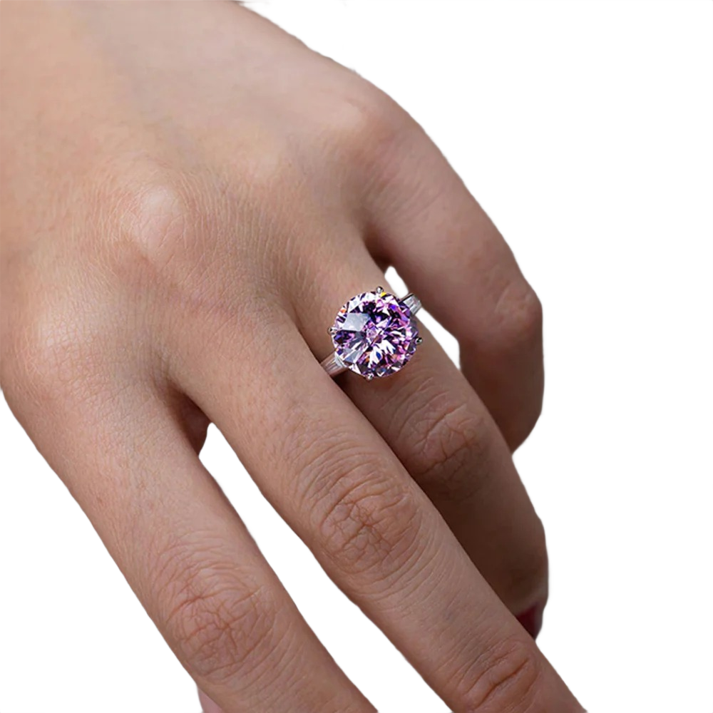Il Giro Moissanite Gemstone Ring