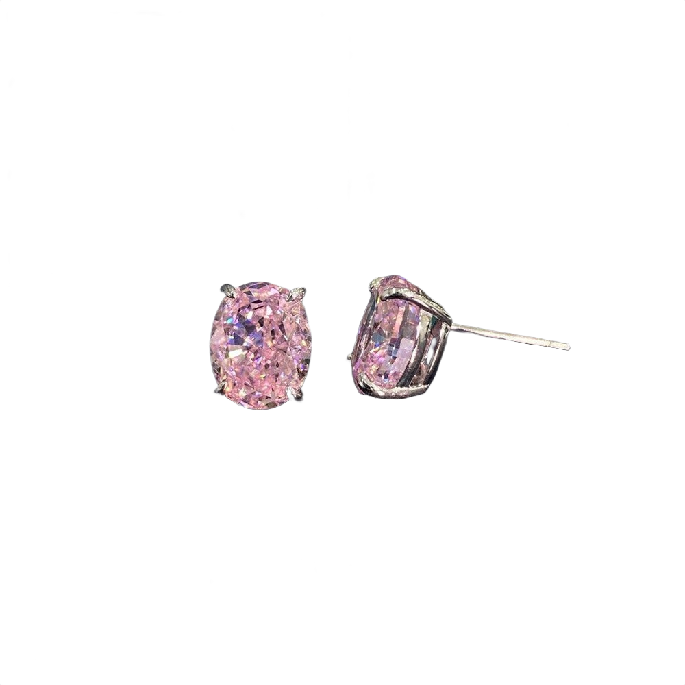 Lucca Oval Diamond Stud Earrings