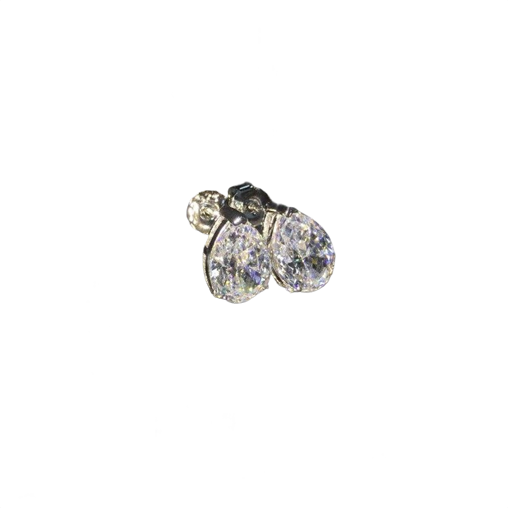 Monza Pear Cut Stud Earrings