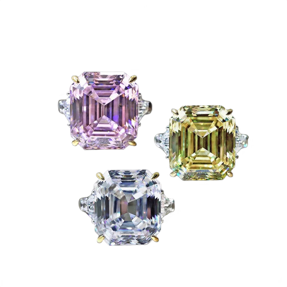 Pastello Square Diamond Ring