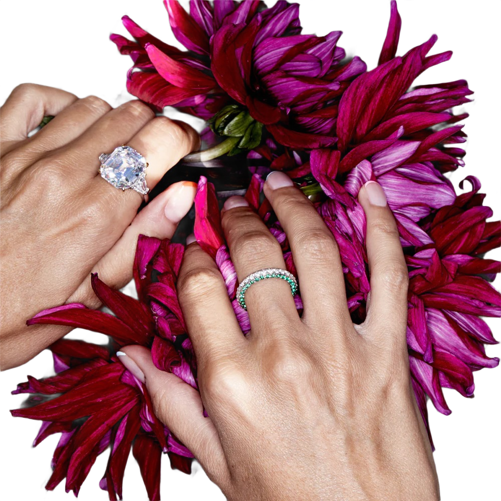 Pastello Square Diamond Ring