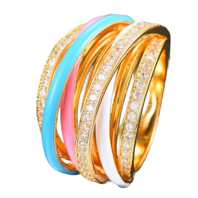 Prato Crossover Stack Rings