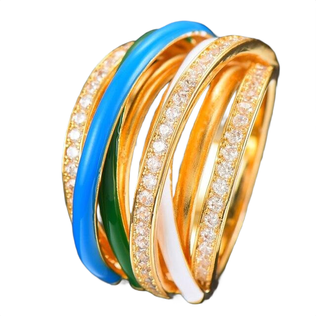 Prato Crossover Stack Rings