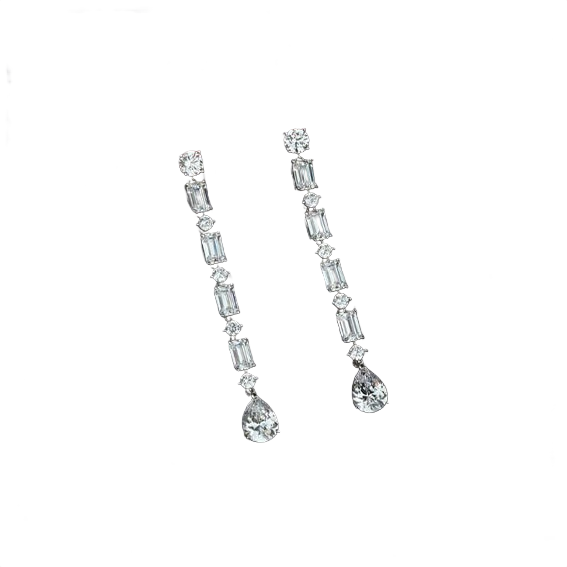 Rain Drop Diamond Earrings