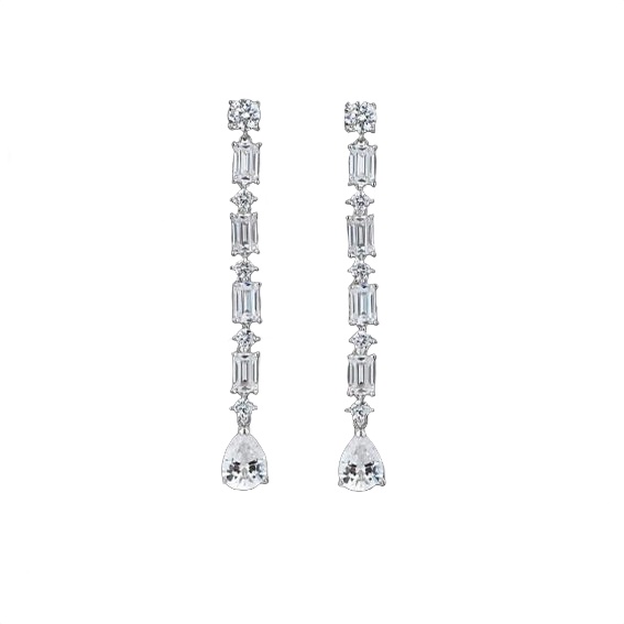 Rain Drop Diamond Earrings