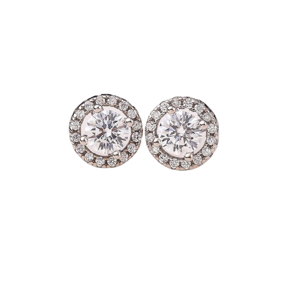 Royale Round Diamond Stud Earrings