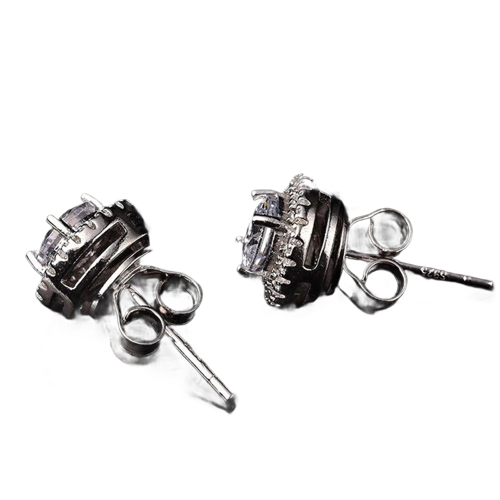 Royale Round Diamond Stud Earrings