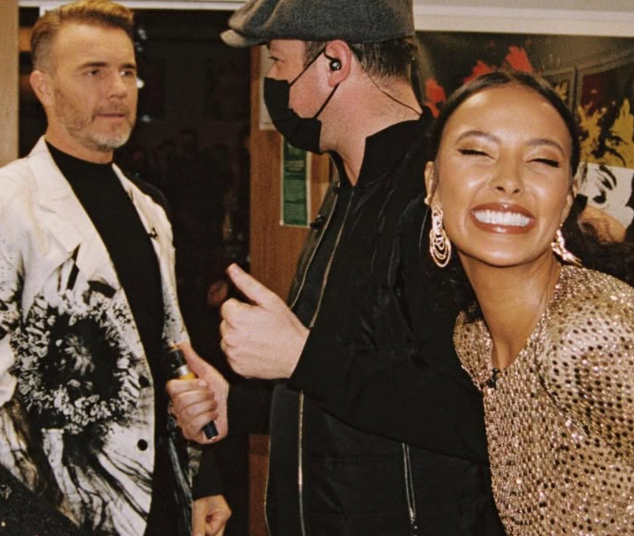 Gleam Diamond Hoop Pendant Earrings