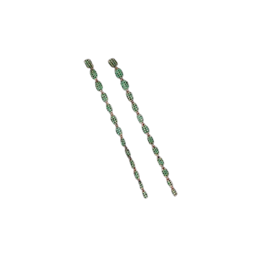 Tassel Diamond Drop Earrrings