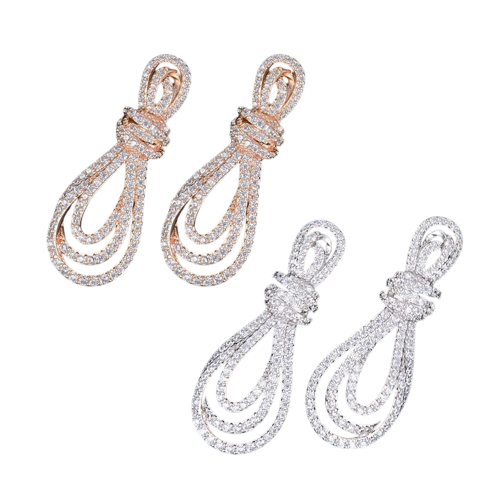 Bowtie Micro Pavé Earrings
