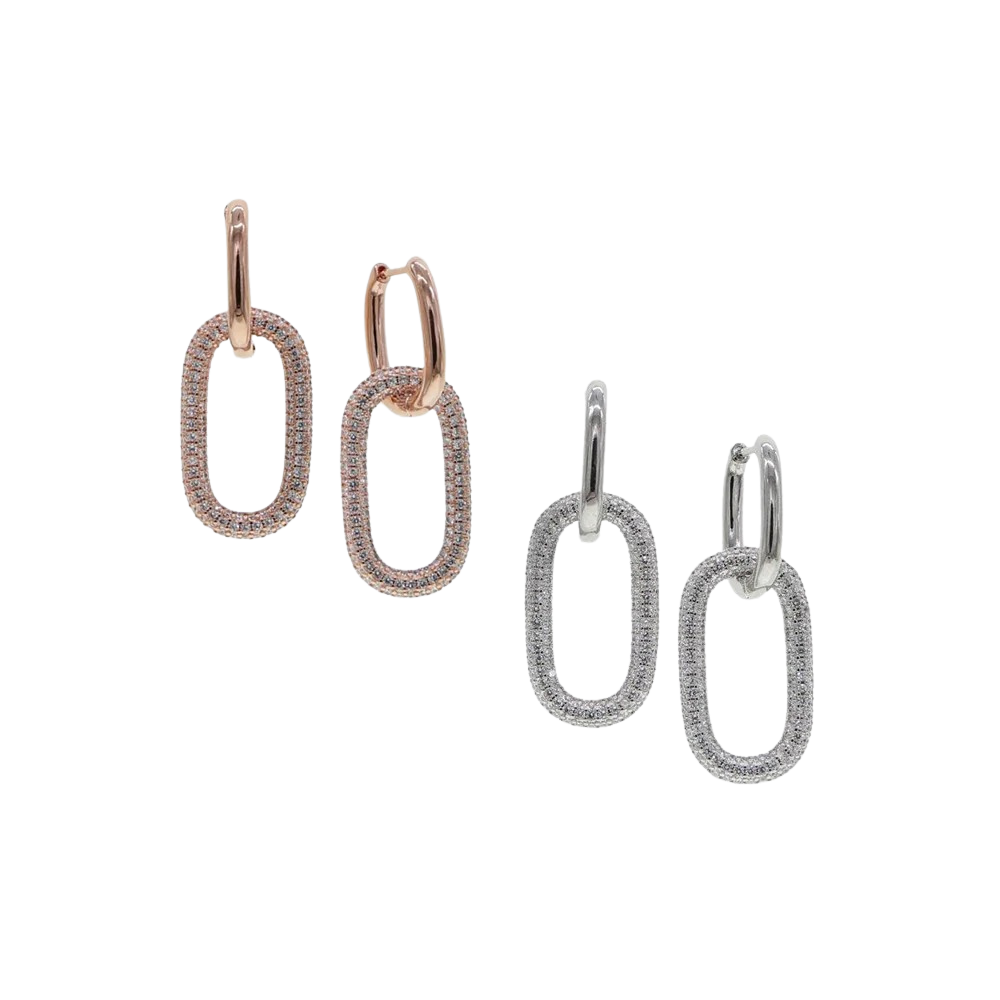 Venice Link Hoop Earrings