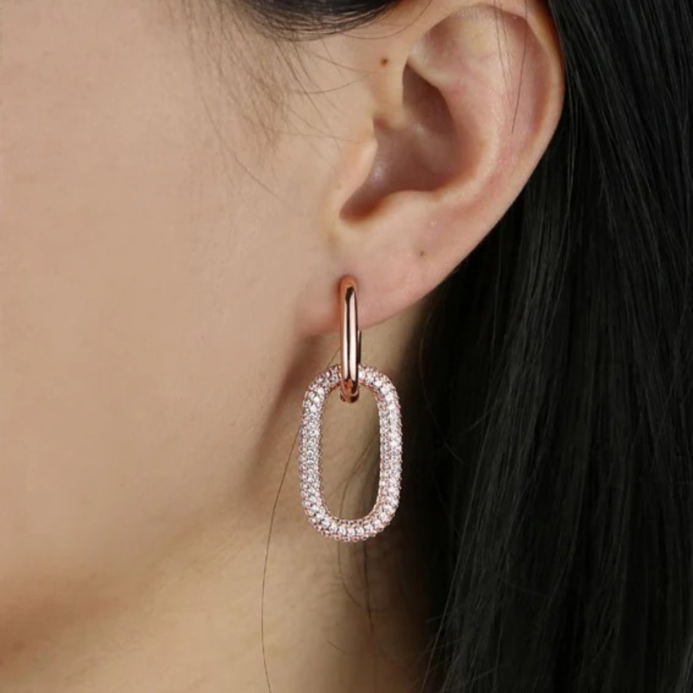 Venice Link Hoop Earrings
