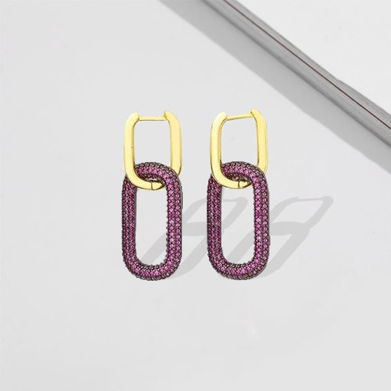 Doppia Double Link Hoops - £89