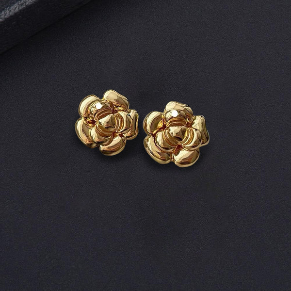 Camellia Gold Vermeil Studs