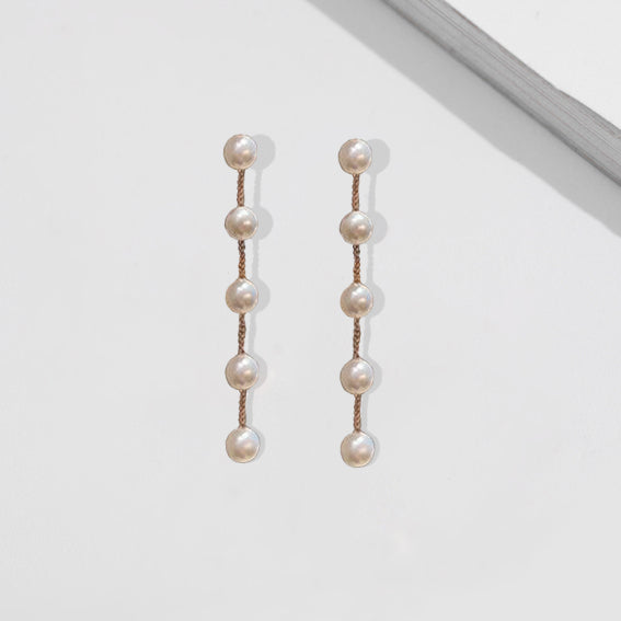 Cascade Pearl Drop Earrings - £39