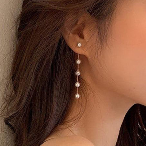 Cascade Pearl Drop Earrings - £39