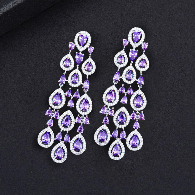 Chandelier Pear Drop Summer Colorful Earrings