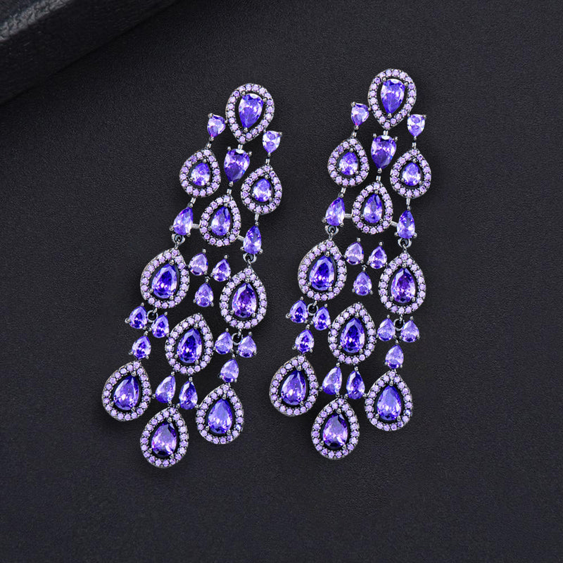 Chandelier Pear Drop Summer Colorful Earrings