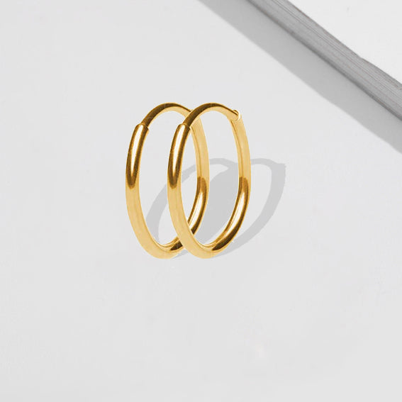 Classico Large Skinny Hoop Earring - £9