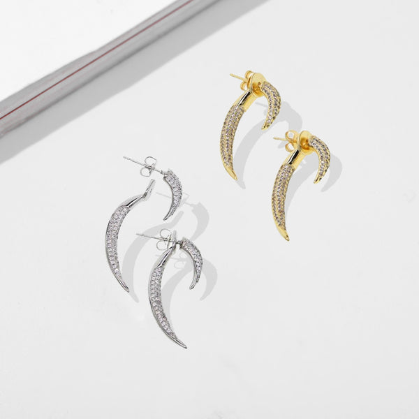 Claw Diamond Stud Earrings - £115