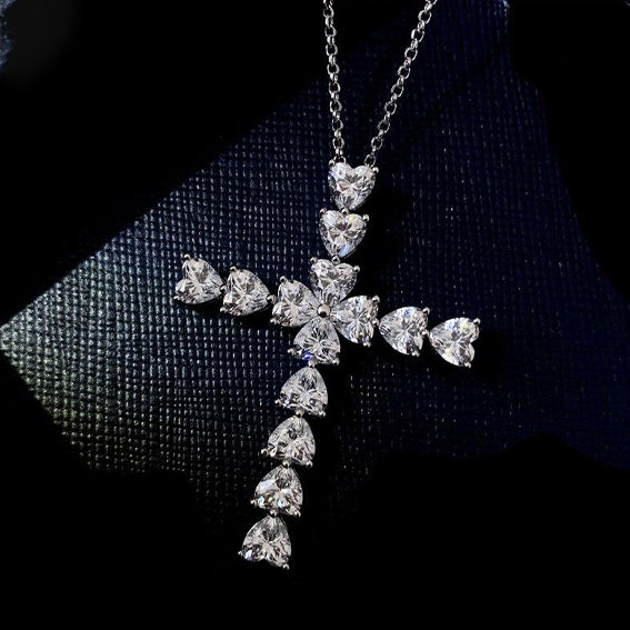 Crocifisso Heart Shaped Cross Necklace
