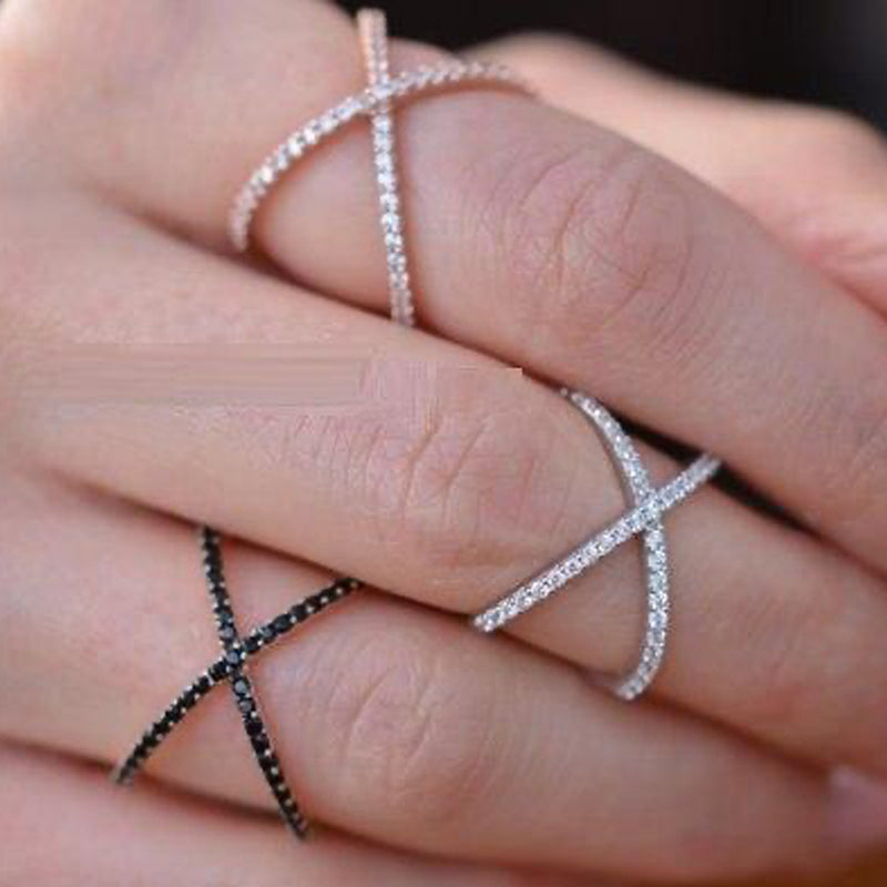 Crossover Mirco Pavé Ring - £76